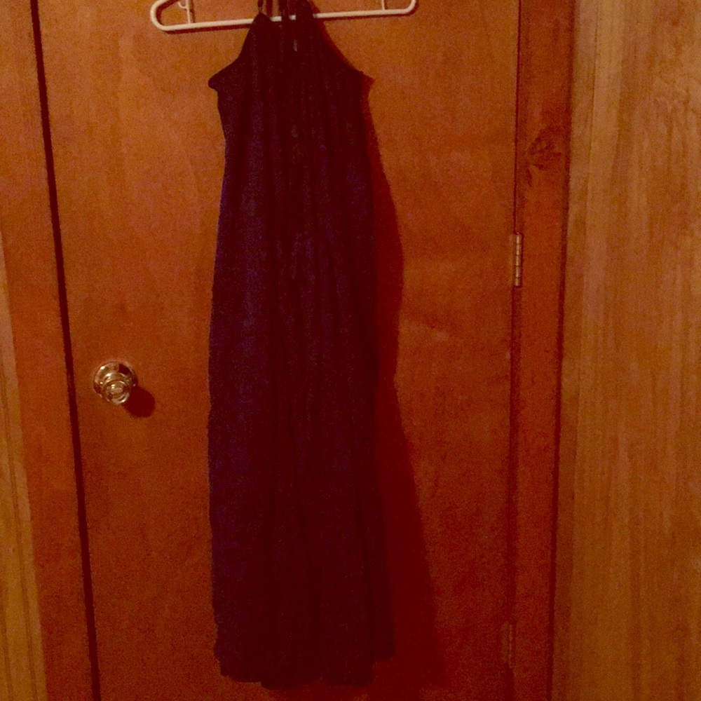 J.Crew Navy strappy maxi dress